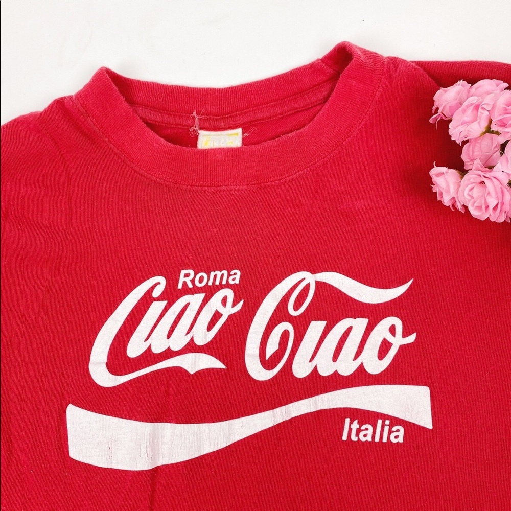 💖 SOLD 💖 Vintage Ciao Ciao / Coca Cola Shirt Top - Picture 1 of 4
